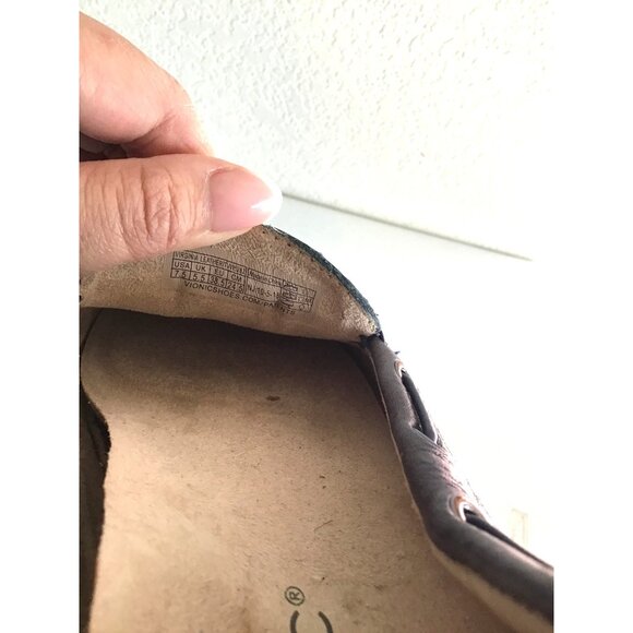 VICINI- WOMENS NAVY SLIPON SHOES SIZE 7.5 - Picture 8 of 8